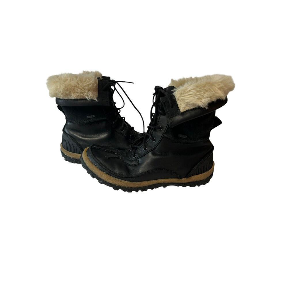 Merrell Tremblant Mid Polar Waterproof Boots Black Leather J00940 Size 7 Women’s
